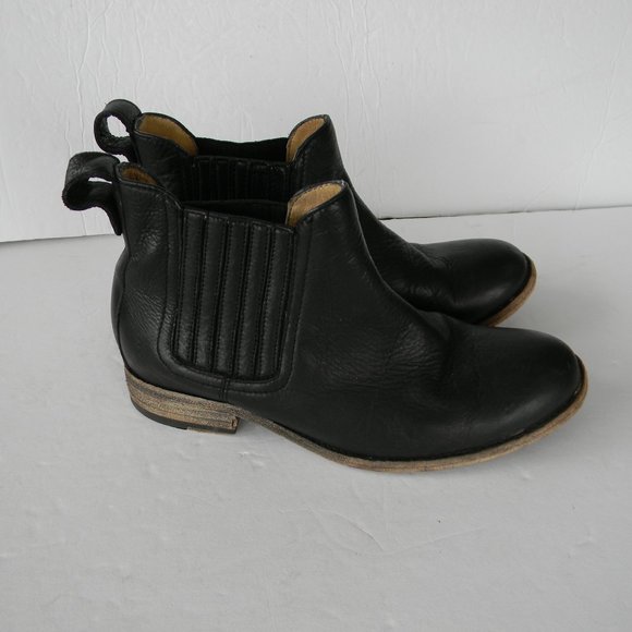Frye WM'S PIPPA Chelsea Black Leather Booties ANKLE Boots Cowboy Western 6B - Picture 4 of 8